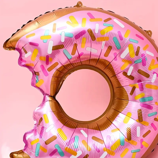 71cm Donut Foil Balloon | Fun & Sweet Party Decoration 🍩🎈