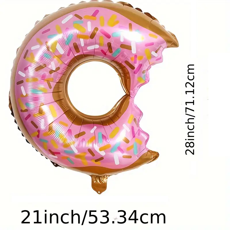 71cm Donut Foil Balloon | Fun & Sweet Party Decoration 🍩🎈