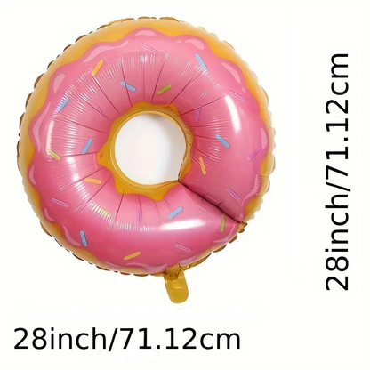 71cm Donut Foil Balloon | Fun & Sweet Party Decoration 🍩🎈