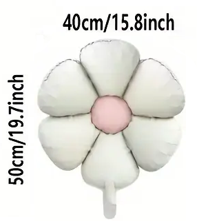 50cm Daisy Flower Foil Balloon | Floral Party & Event Decoration 🌼🎈