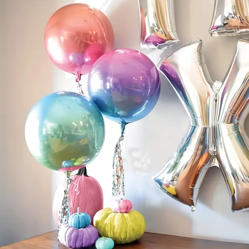 55cm Gradient Coloured Foil Balloons | Vibrant & Eye-Catching Party Decoration 🎈🌈