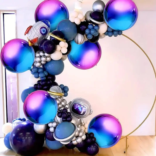 55.8cm Galaxy Purple & Blue Foil Balloons | Cosmic & Outer Space Party Decoration 🌌🚀🎈