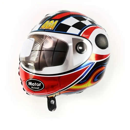 21-Inch Racing Helmet Foil Balloon | High-Speed Party Decor for Racing & Motorsport Themes 🏁🪖🎈