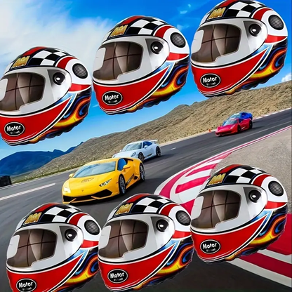 21-Inch Racing Helmet Foil Balloon | High-Speed Party Decor for Racing & Motorsport Themes 🏁🪖🎈