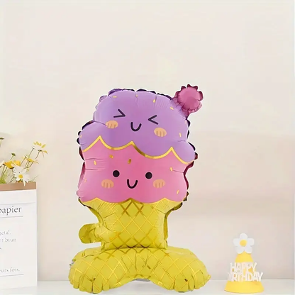 Ice Cream Self-Standing Foil Balloons | Sweet & Fun Party Decoration 🍦🎈