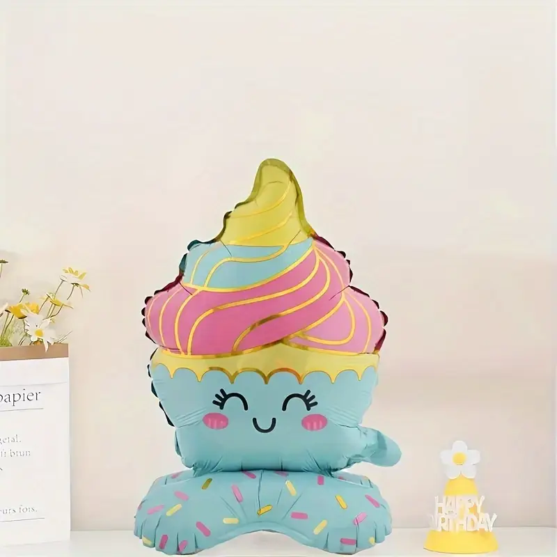 Ice Cream Self-Standing Foil Balloons | Sweet & Fun Party Decoration 🍦🎈