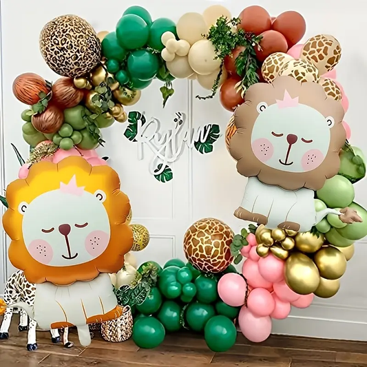 Lion Foil Balloon – 75.5cm | Jungle & Safari Party Decoration 🦁🎈