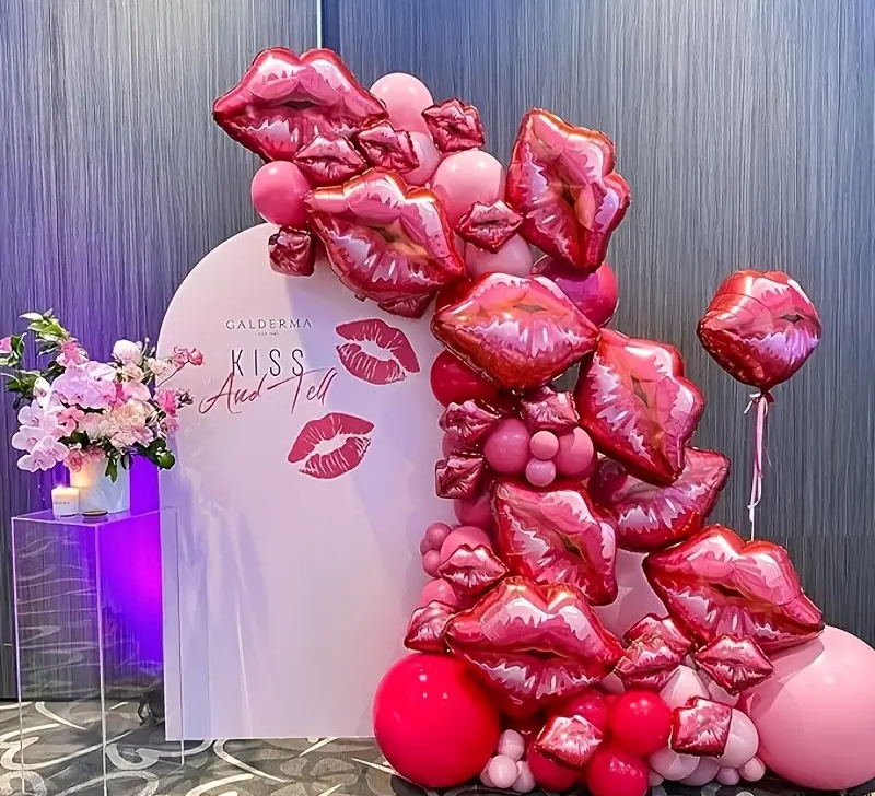 Lips Foil Balloon | Fun & Flirty Party Decoration 💋🎈