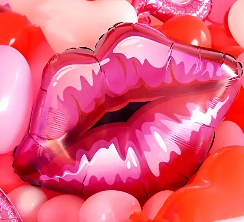 Lips Foil Balloon | Fun & Flirty Party Decoration 💋🎈