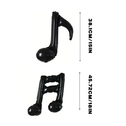 Music Note Foil Balloons | Perfect for Concerts, Karaoke, Dance & Music-Themed Party Decor 🎵🎈