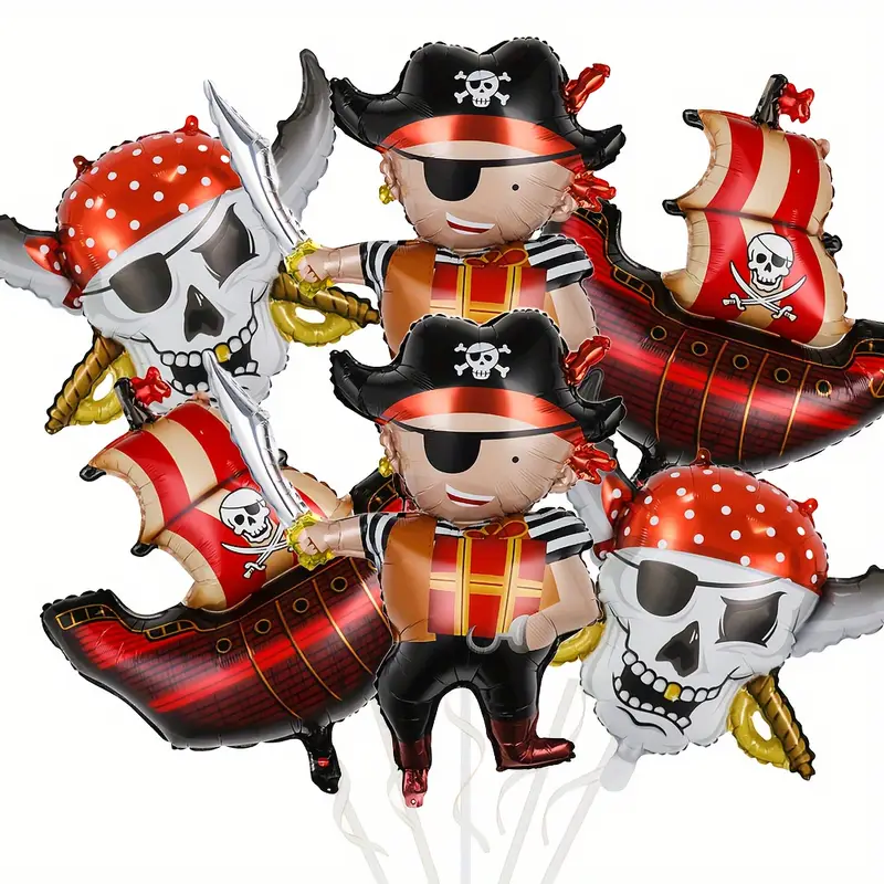 Pirate Foil Balloon | Party Decoration for Pirate Birthday & Adventure-Themed Events