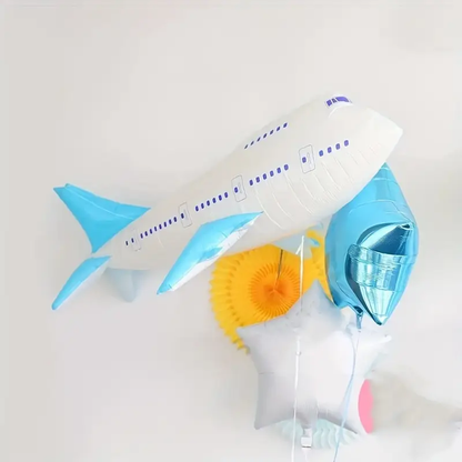 38-Inch Airplane Foil Balloon | High-Flying Fun for Travel & Aviation-Themed Parties ✈️🎈
