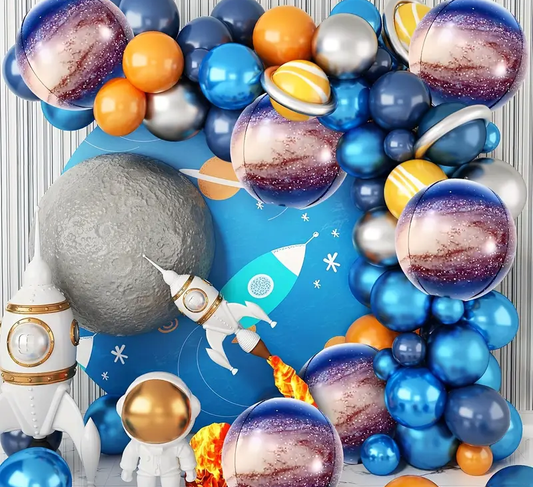 Purple Planet Foil Balloon Galaxy | Space & Galaxy-Themed Party Decoration 🌍🪐🎈