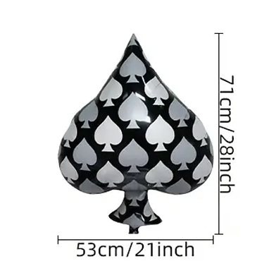 Poker Theme Balloons | Casino & Vegas Party Foil Balloon Set ♠️♥️♦️♣️🎈