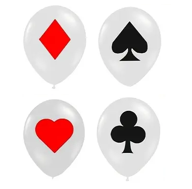 Poker Theme Balloons | Casino & Vegas Party Foil Balloon Set ♠️♥️♦️♣️🎈