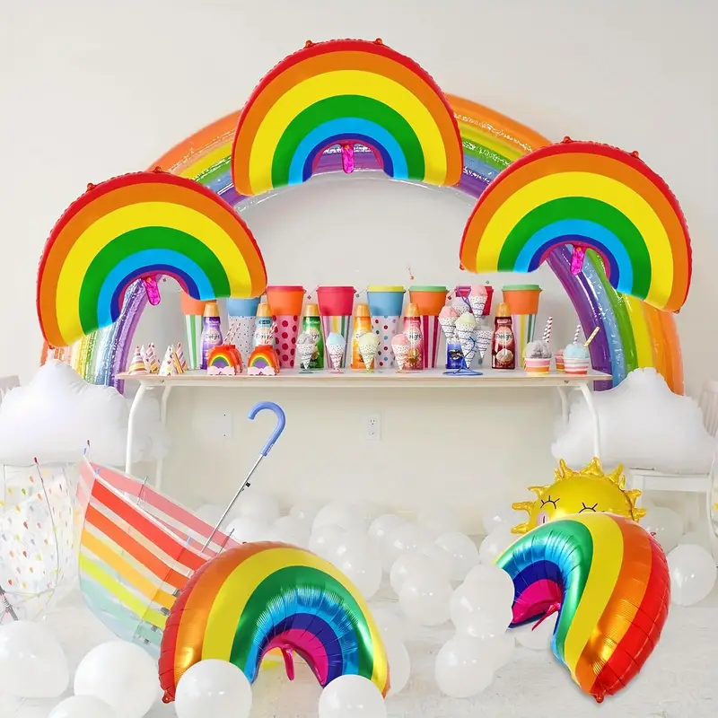 95cm Rainbow Foil Balloon | Bright & Colourful Party Decoration 🌈🎈