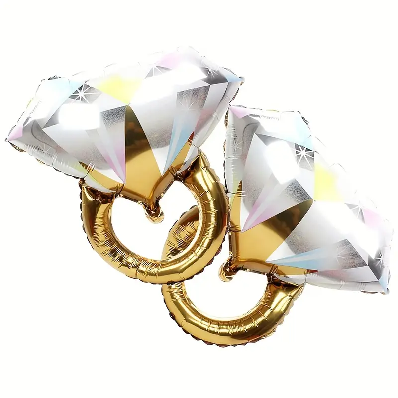 67cm Giant Diamond Ring Foil Balloon | Luxury Wedding & Engagement Party Décor 💍🎈