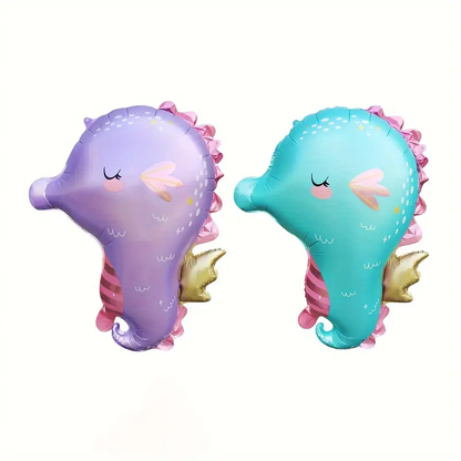 Seahorse Foil Balloon | Under the Sea & Ocean-Themed Party Decoration 🌊🐚🎈