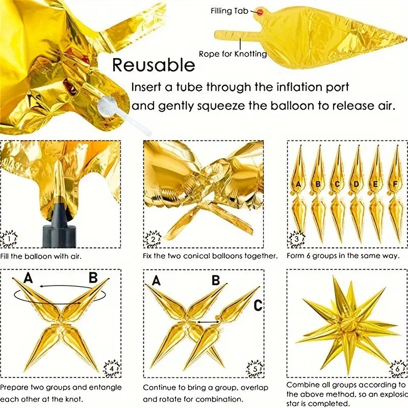 66cm Explosion Star Foil Balloon | Bold & Eye-Catching Party Decoration ⭐🎈