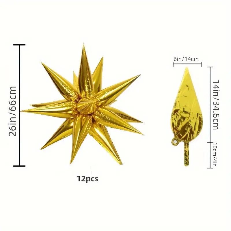 66cm Explosion Star Foil Balloon | Bold & Eye-Catching Party Decoration ⭐🎈