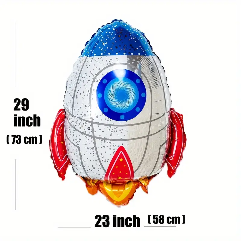 Rocket Foil Balloon | Space-Themed Party Decoration 🚀👨‍🚀🎈