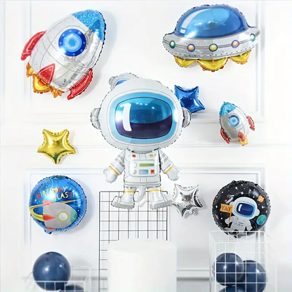 Rocket Foil Balloon | Space-Themed Party Decoration 🚀👨‍🚀🎈