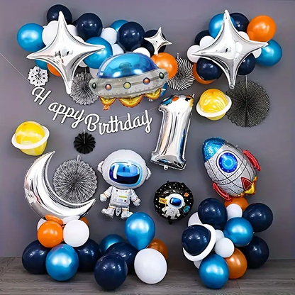 Rocket Foil Balloon | Space-Themed Party Decoration 🚀👨‍🚀🎈