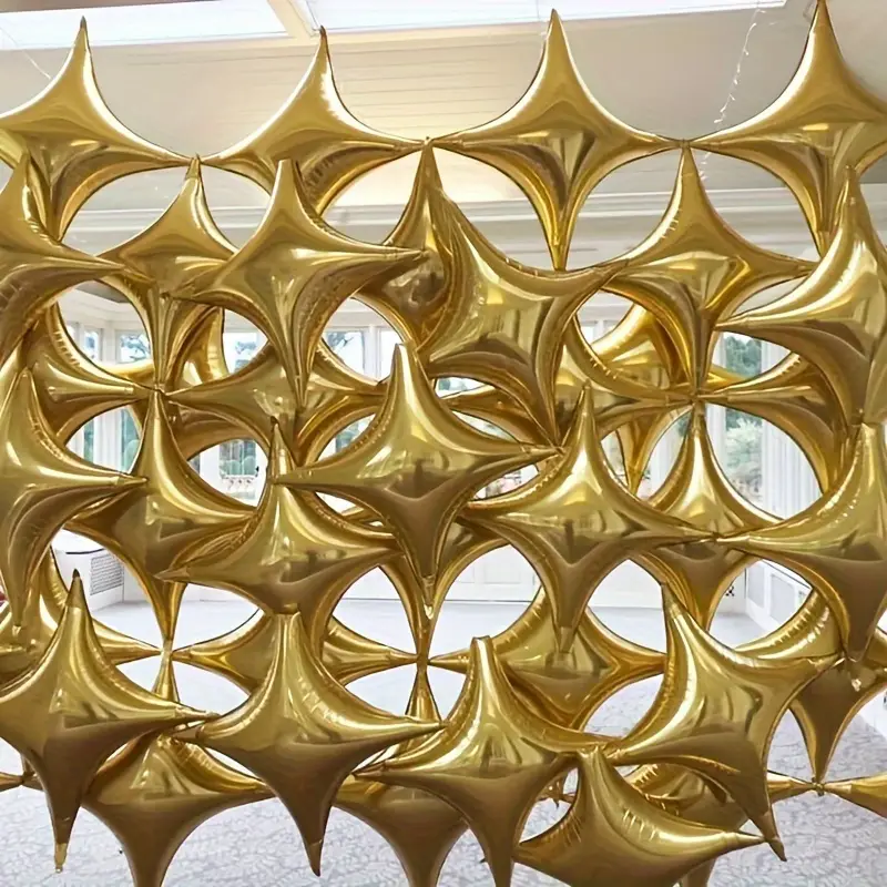 25cm 4-Point Star Foil Balloon | Stylish Party & Event Decoration ⭐🎈