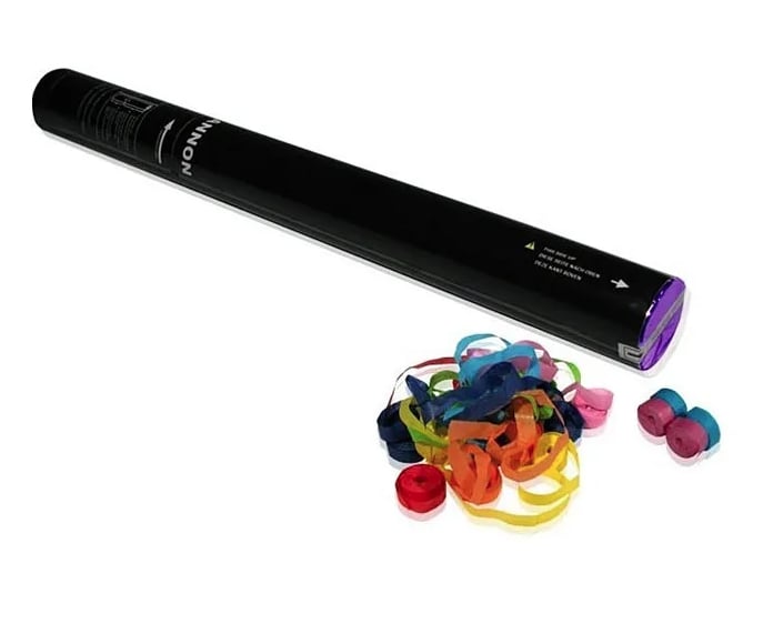 Handheld Streamer Confetti Cannon – 30cm | Biodegradable & Electric-Powered