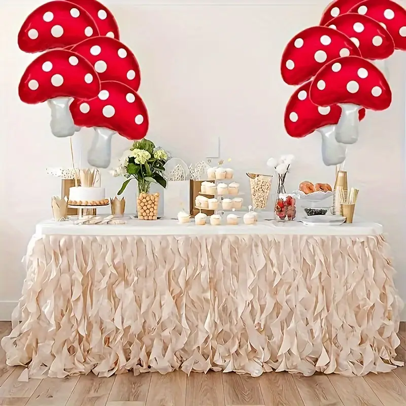 76cm Red Toadstool Foil Balloon | Enchanting Fairytale & Woodland Party Decor 🍄✨