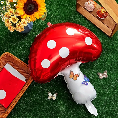 76cm Red Toadstool Foil Balloon | Enchanting Fairytale & Woodland Party Decor 🍄✨