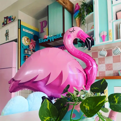 83cm Flamingo Foil Balloon | Tropical & Summer Party Decoration 🦩🎈