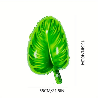 Monstera Tropical Leaf Foil Balloons | Exotic Jungle & Summer Party Decorations 🌿🎈
