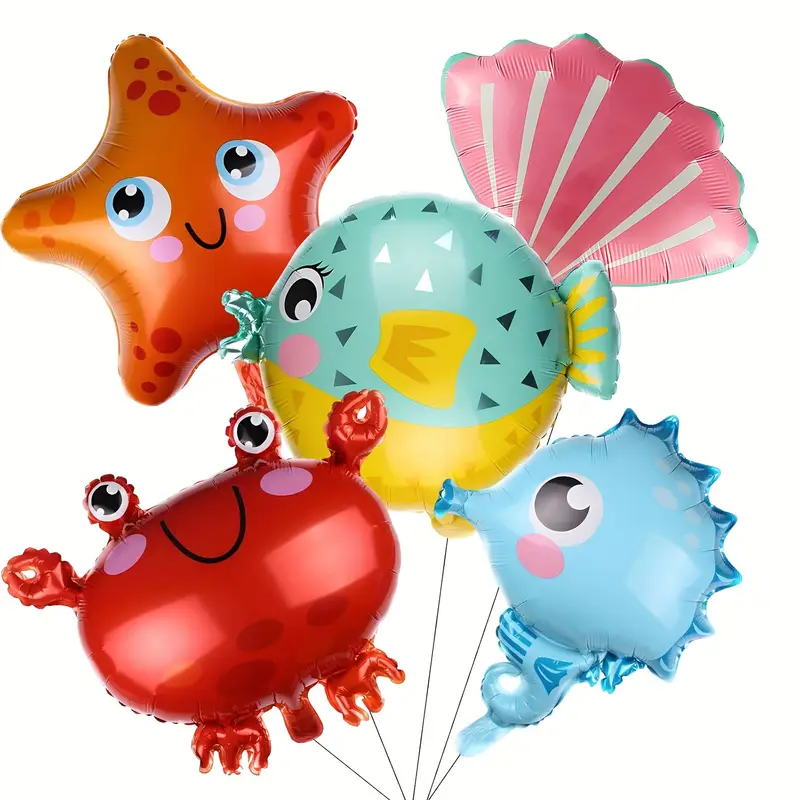 Underwater Theme Foil Balloons | Magical Ocean & Sea Life Party Decorations 🌊🐠🎈