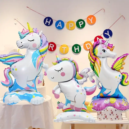 Unicorn Self-Standing Foil Balloons | Magical & Freestanding Party Decoration 🦄✨🎈