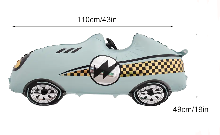 110cm Race Car Foil Balloon | High-Speed Party Decoration 🏎️🎈