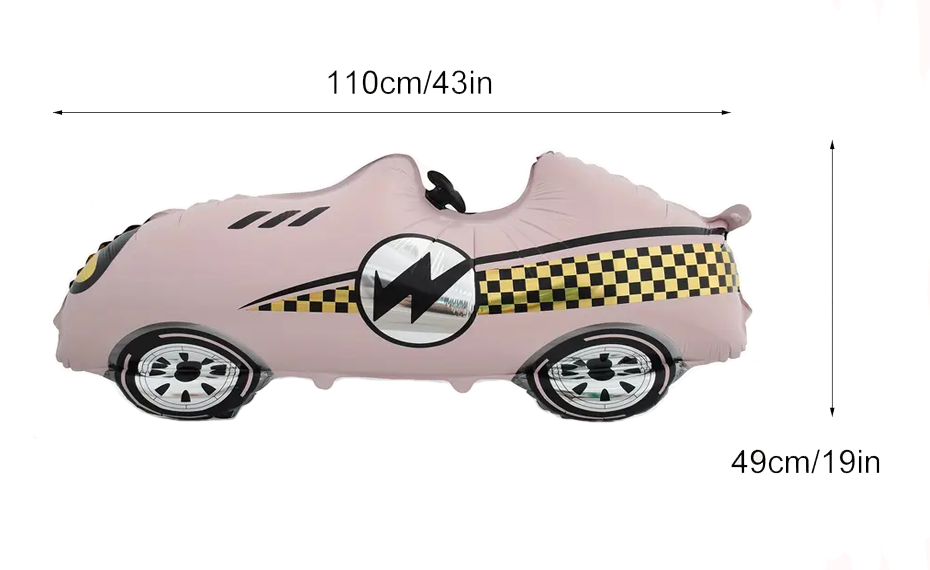 110cm Race Car Foil Balloon | High-Speed Party Decoration 🏎️🎈