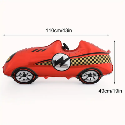 110cm Race Car Foil Balloon | High-Speed Party Decoration 🏎️🎈