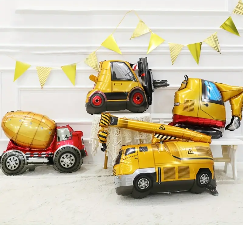 Mini Vehicle Foil Balloons | Excavator 🚧🎈