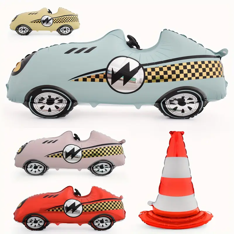 110cm Race Car Foil Balloon | High-Speed Party Decoration 🏎️🎈