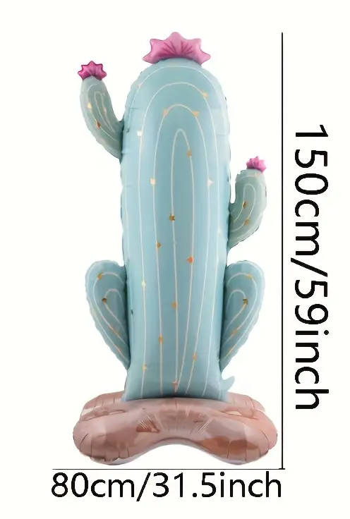 Giant 150cm Self-Standing Cactus Foil Balloon | Fun Western & Fiesta Party Décor 🌵🎈