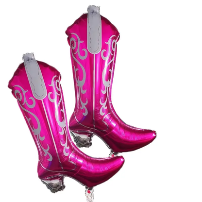 Hot Pink Cowgirl Boot Foil Balloon  | Western Party & Rodeo Theme Decor 🤠🎈