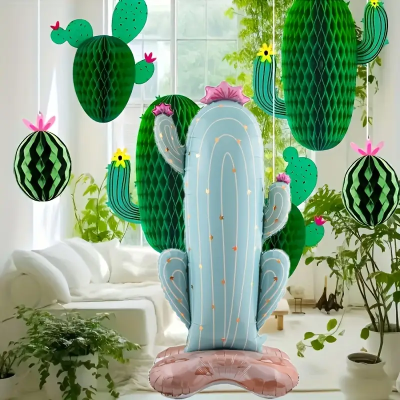 Giant 150cm Self-Standing Cactus Foil Balloon | Fun Western & Fiesta Party Décor 🌵🎈