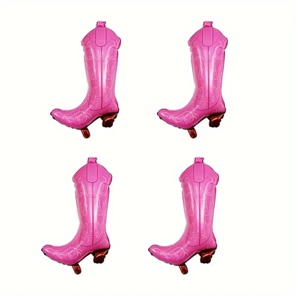 Hot Pink Cowgirl Boot Foil Balloon  | Western Party & Rodeo Theme Decor 🤠🎈
