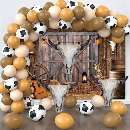 72cm Western Longhorn Foil Balloon | Cowboy & Wild West Party Decoration 🤠🐂🎈