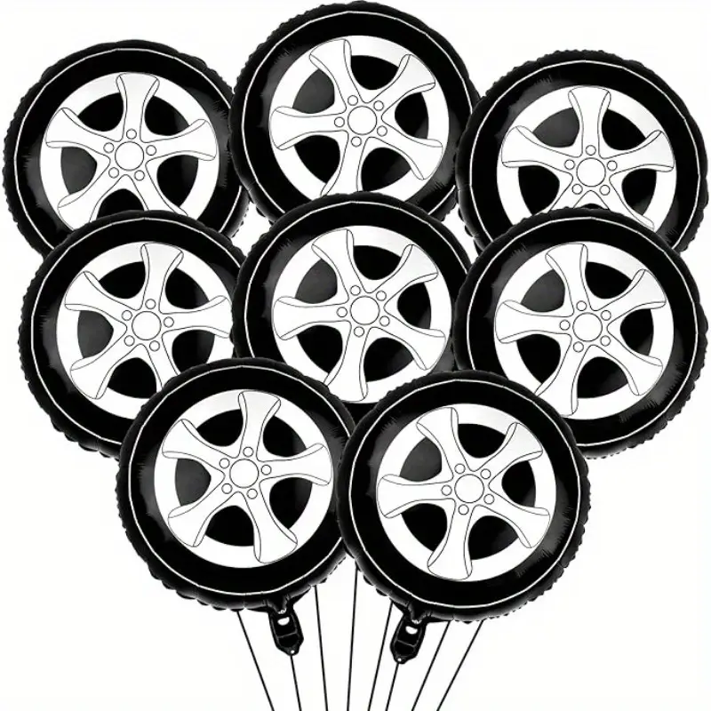 18-Inch Racing Tyre Foil Balloon | High-Speed Party Decor for Race & Car Themes 🏁🛞🎈