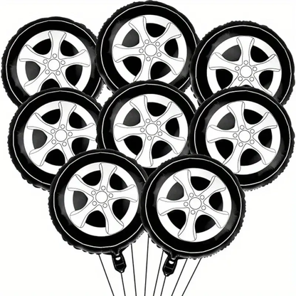 18-Inch Racing Tyre Foil Balloon | High-Speed Party Decor for Race & Car Themes 🏁🛞🎈