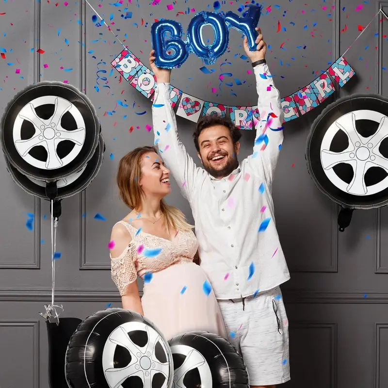 18-Inch Racing Tyre Foil Balloon | High-Speed Party Decor for Race & Car Themes 🏁🛞🎈