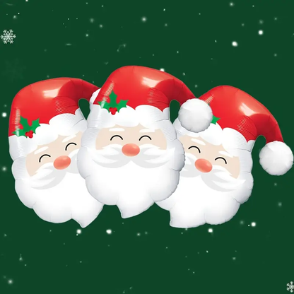 56cm Santa Face Foil Balloon | Festive Christmas Party Decoration 🎅🎈