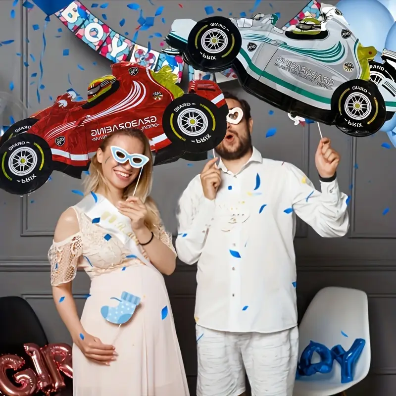43-Inch Red Grand Prix Race Car Foil Balloon | Ultimate Racing-Themed Party Decoration 🏎️🎈🏁